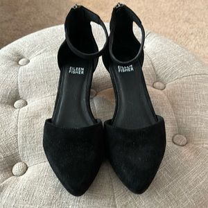 Eileen Fisher suede heel